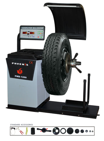 Truck Wheel  Balancer PWB-1200 (ONLY in RED Color) - phoenixautoequipment
